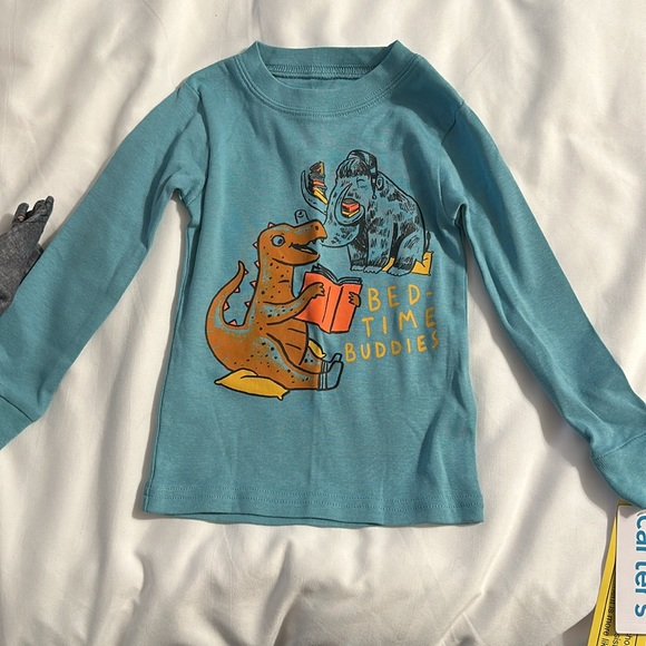 🌲NWT 2T dinosaur and mammoth pj set - Picture 2 of 3